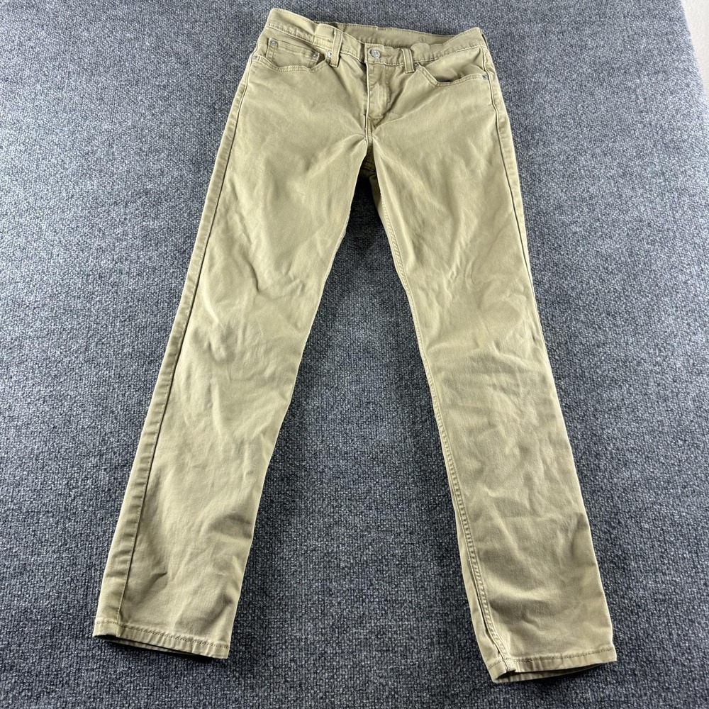 Levis‎ 511 Jeans Mens 31x31 Beige Slim Tapered Stretch Denim Casual Pants